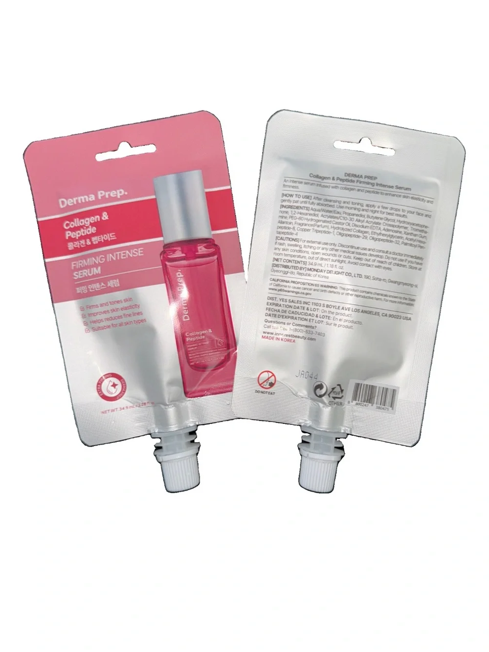 Derma Prep Collegen & Peptides Firming Intense Serum 1.18oz 2pk